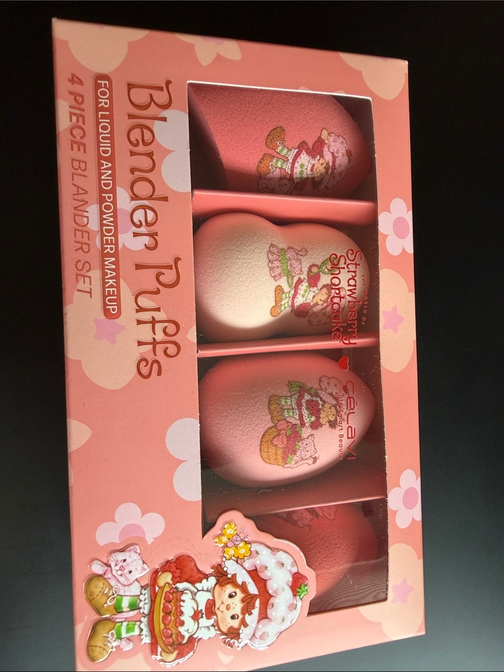 Strawberry Shortcake Pink Blender Puffs 4-Piece Makeup Sponge Set
